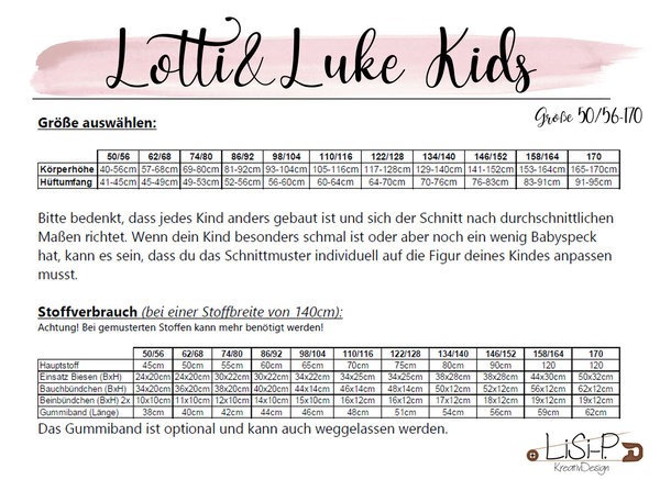 E-Book Hose "Lotti & Luke Kids" 50-170 [Digital]