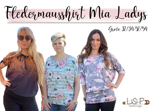 E-Book Fledermausshirt "Mia Ladys" 32/34-52/54 [Digital]