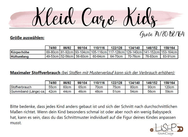 Kombi E-Books Kleid "Caro Ladys" & "Caro Kids" [Digital]